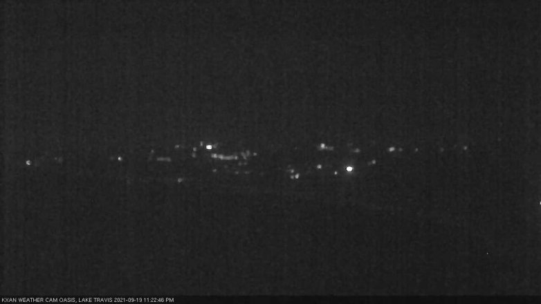 Lake Travis webcam, September 19, 2021 11:25 PM CT