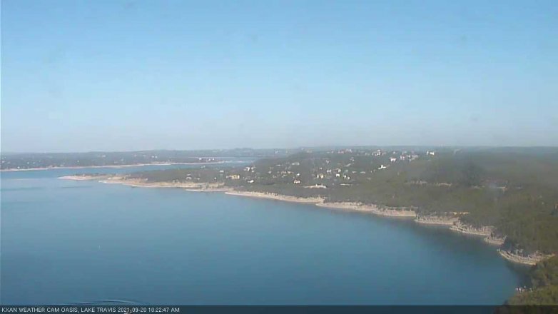 Lake Travis webcam, September 20, 2021 10:25 AM CT