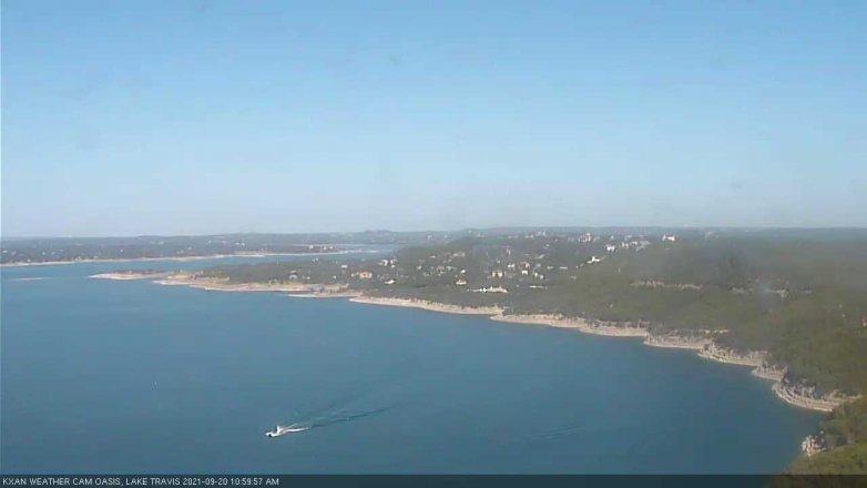 Lake Travis webcam, September 20, 2021 11:00 AM CT