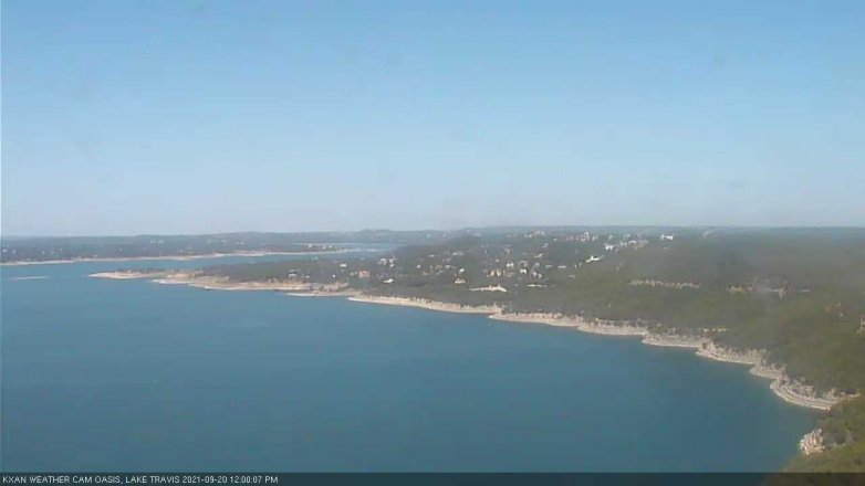 Lake Travis webcam, September 20, 2021 12:00 PM CT
