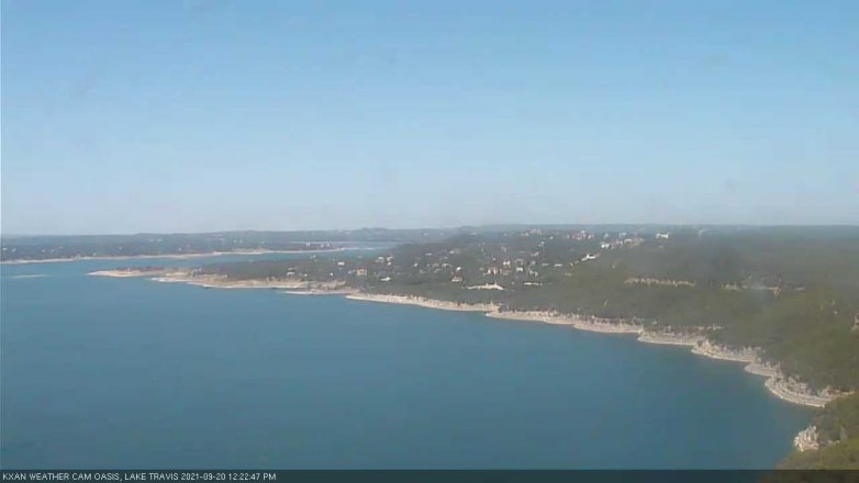 Lake Travis webcam, September 20, 2021 12:25 PM CT