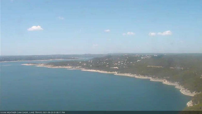 Lake Travis webcam, September 20, 2021 1:00 PM CT