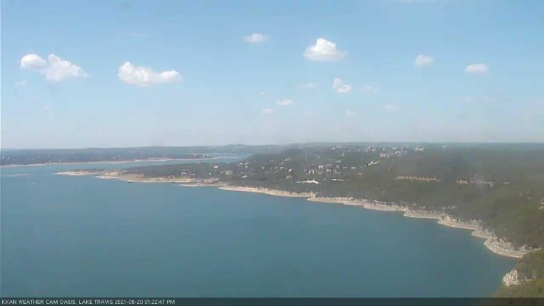 Lake Travis webcam, September 20, 2021 1:25 PM CT