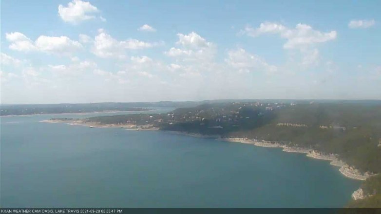 Lake Travis webcam, September 20, 2021 2:25 PM CT