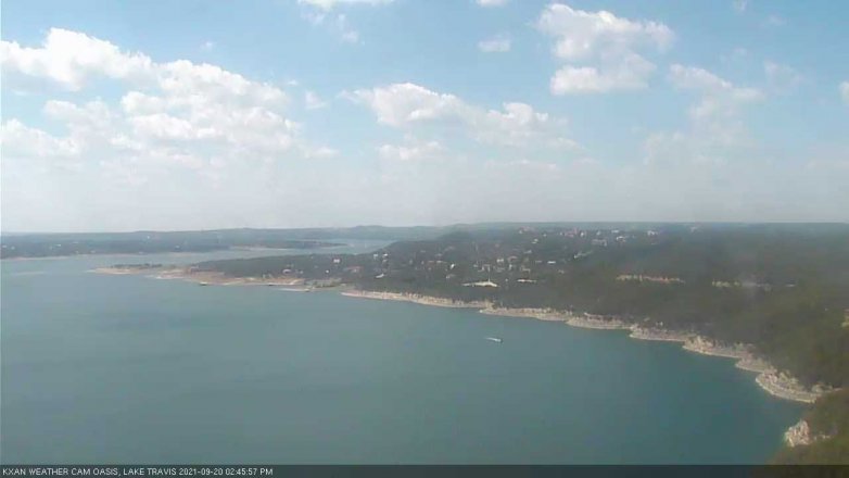 Lake Travis webcam, September 20, 2021 2:45 PM CT