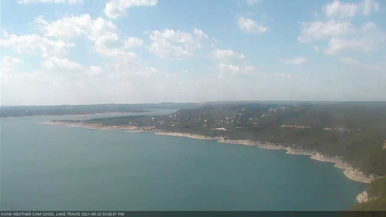 Lake Travis webcam, September 20, 2021 3:00 PM CT