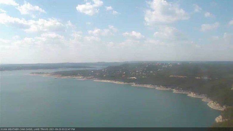 Lake Travis webcam, September 20, 2021 3:25 PM CT
