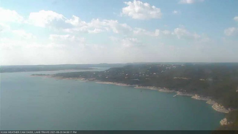 Lake Travis webcam, September 20, 2021 4:00 PM CT