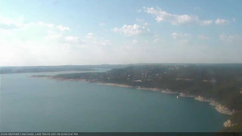 Lake Travis webcam, September 20, 2021 4:25 PM CT