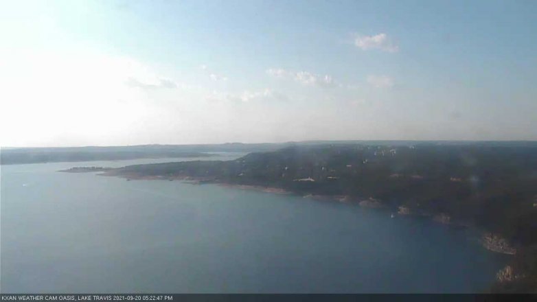 Lake Travis webcam, September 20, 2021 5:25 PM CT