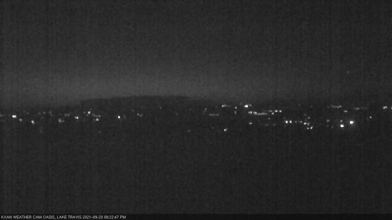 Lake Travis webcam, September 20, 2021 8:25 PM CT