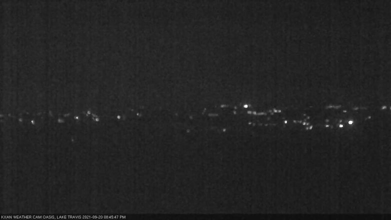Lake Travis webcam, September 20, 2021 8:45 PM CT