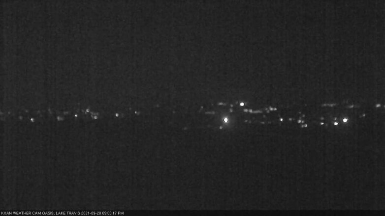 Lake Travis webcam, September 20, 2021 9:00 PM CT
