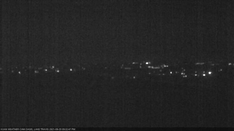 Lake Travis webcam, September 20, 2021 9:25 PM CT