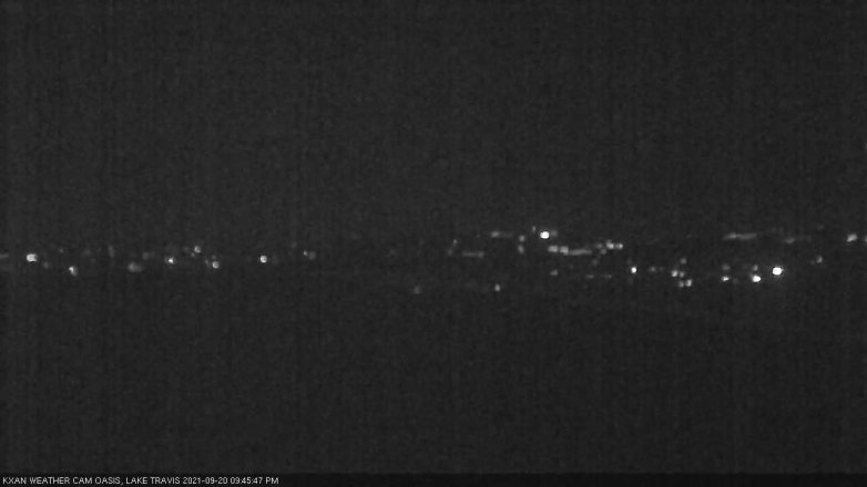 Lake Travis webcam, September 20, 2021 9:45 PM CT