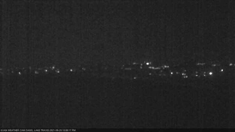 Lake Travis webcam, September 20, 2021 10:00 PM CT