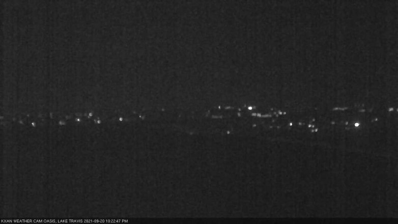 Lake Travis webcam, September 20, 2021 10:25 PM CT