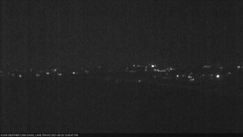 Lake Travis webcam, September 20, 2021 10:45 PM CT