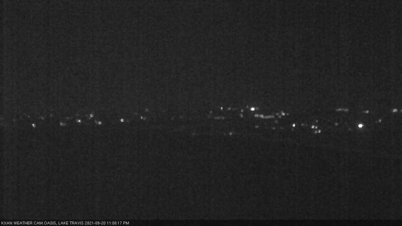 Lake Travis webcam, September 20, 2021 11:00 PM CT