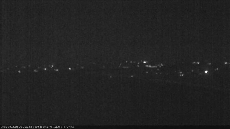 Lake Travis webcam, September 20, 2021 11:25 PM CT