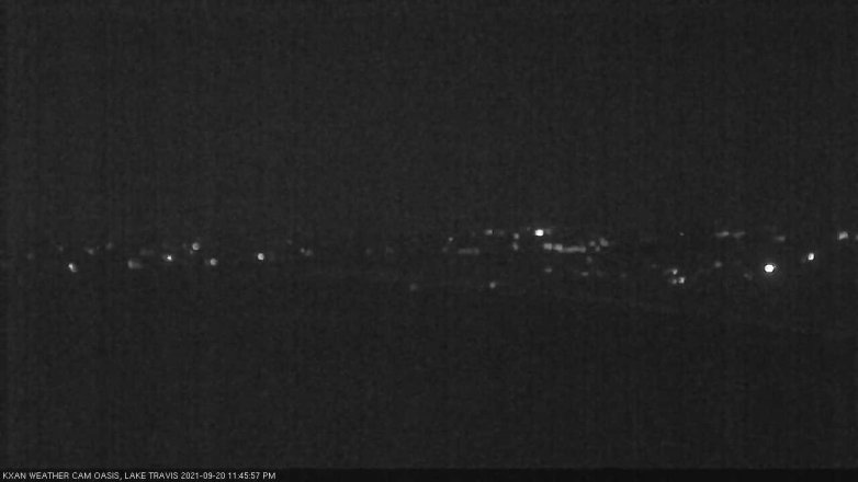 Lake Travis webcam, September 20, 2021 11:45 PM CT