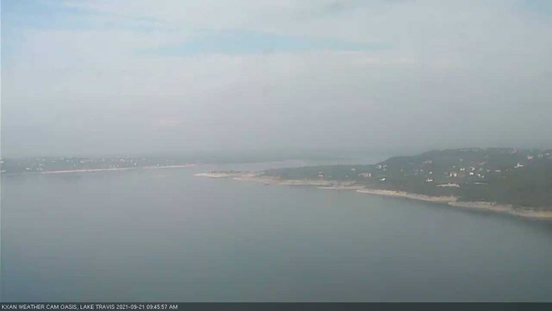 Lake Travis webcam, September 21, 2021 9:45 AM CT