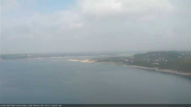 Lake Travis webcam, September 21, 2021 10:45 AM CT