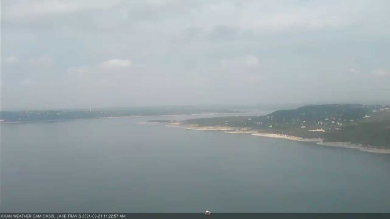 Lake Travis webcam, September 21, 2021 11:25 AM CT