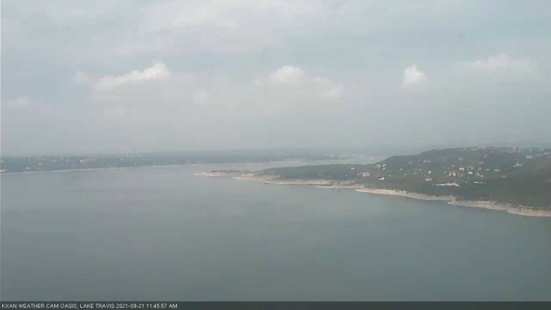 Lake Travis webcam, September 21, 2021 11:45 AM CT