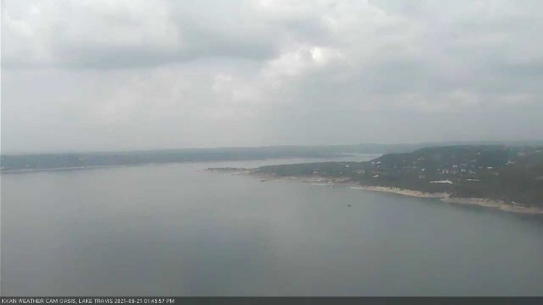 Lake Travis webcam, September 21, 2021 1:45 PM CT
