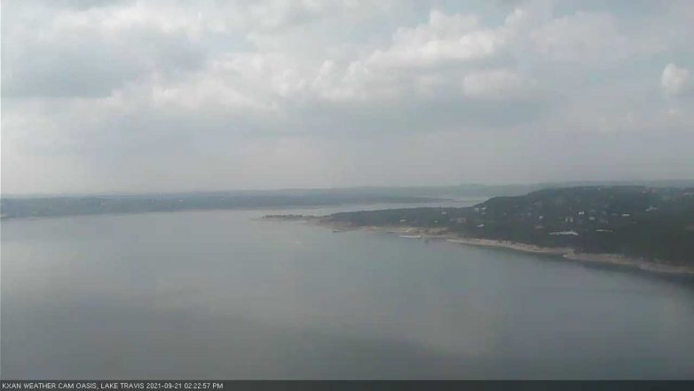Lake Travis webcam, September 21, 2021 2:25 PM CT