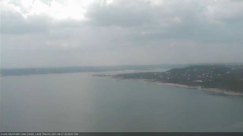 Lake Travis webcam, September 21, 2021 3:00 PM CT