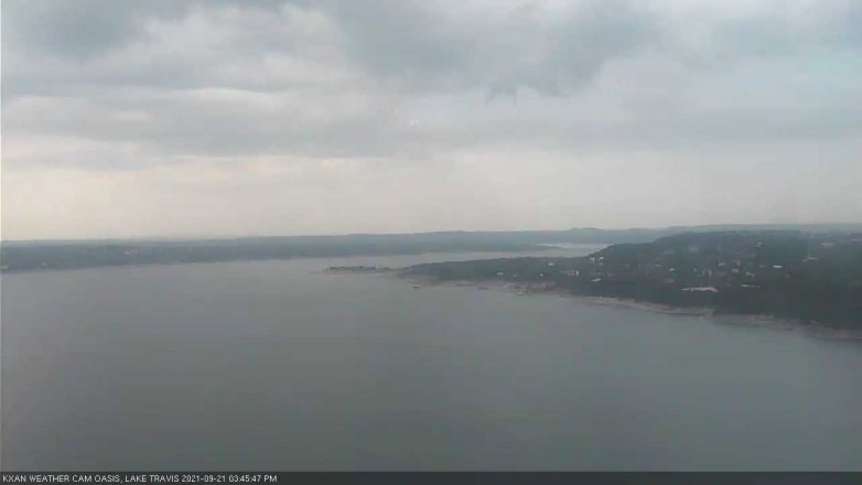 Lake Travis webcam, September 21, 2021 3:45 PM CT