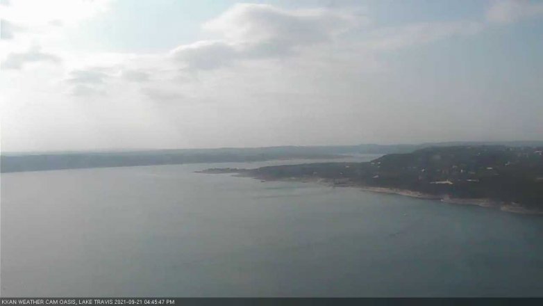 Lake Travis webcam, September 21, 2021 4:45 PM CT
