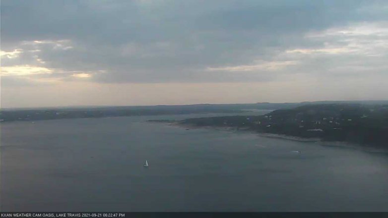 Lake Travis webcam, September 21, 2021 6:25 PM CT