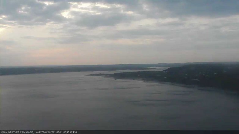Lake Travis webcam, September 21, 2021 6:45 PM CT