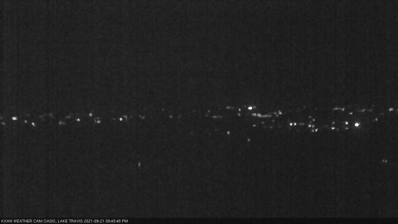 Lake Travis webcam, September 21, 2021 8:45 PM CT