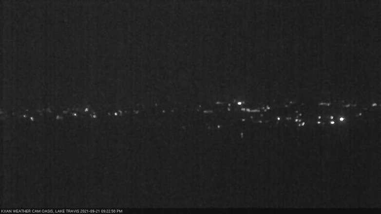 Lake Travis webcam, September 21, 2021 9:25 PM CT