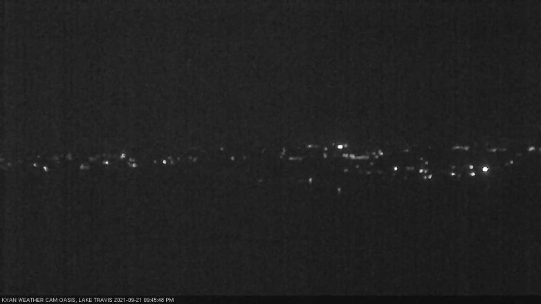 Lake Travis webcam, September 21, 2021 9:45 PM CT