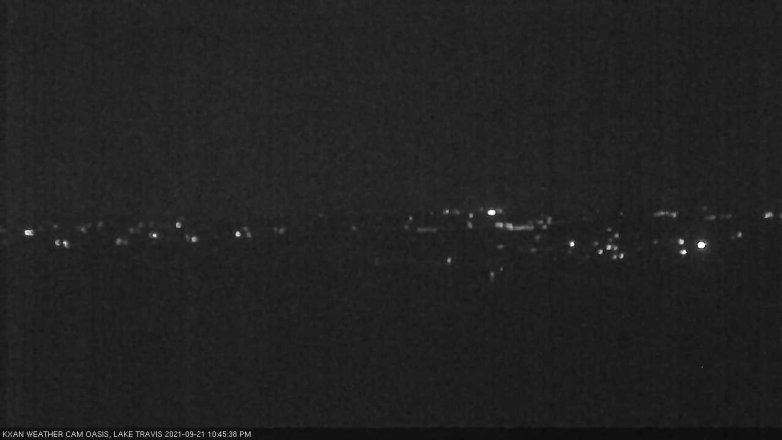 Lake Travis webcam, September 21, 2021 10:45 PM CT