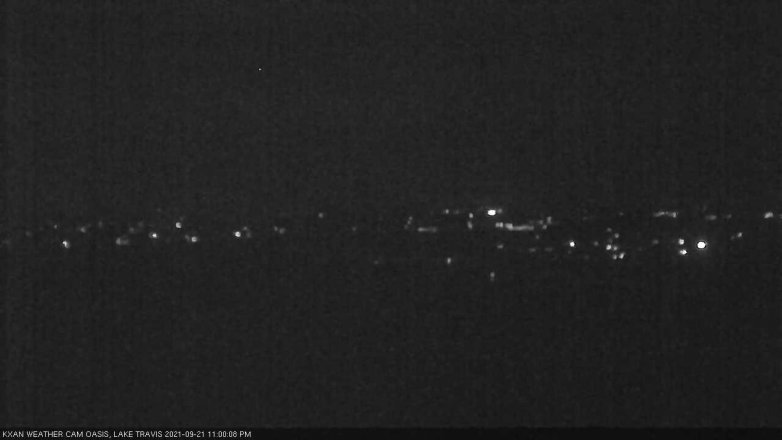 Lake Travis webcam, September 21, 2021 11:00 PM CT