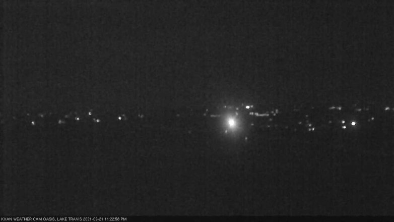 Lake Travis webcam, September 21, 2021 11:25 PM CT