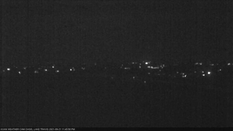 Lake Travis webcam, September 21, 2021 11:45 PM CT