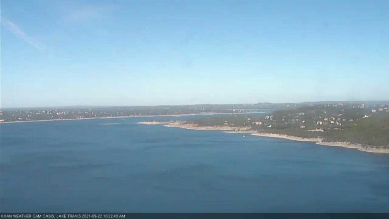 Lake Travis webcam, September 22, 2021 10:25 AM CT