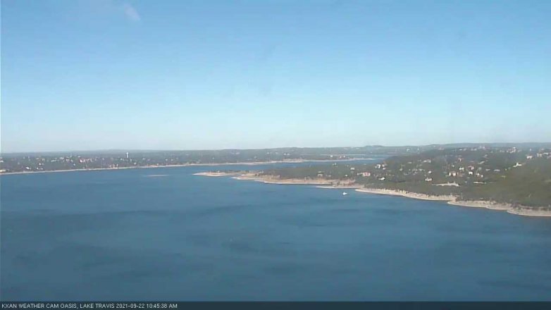 Lake Travis webcam, September 22, 2021 10:45 AM CT