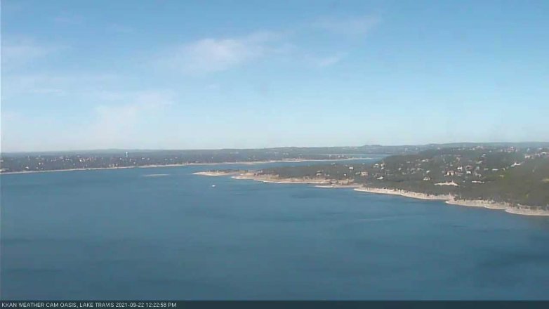 Lake Travis webcam, September 22, 2021 12:25 PM CT