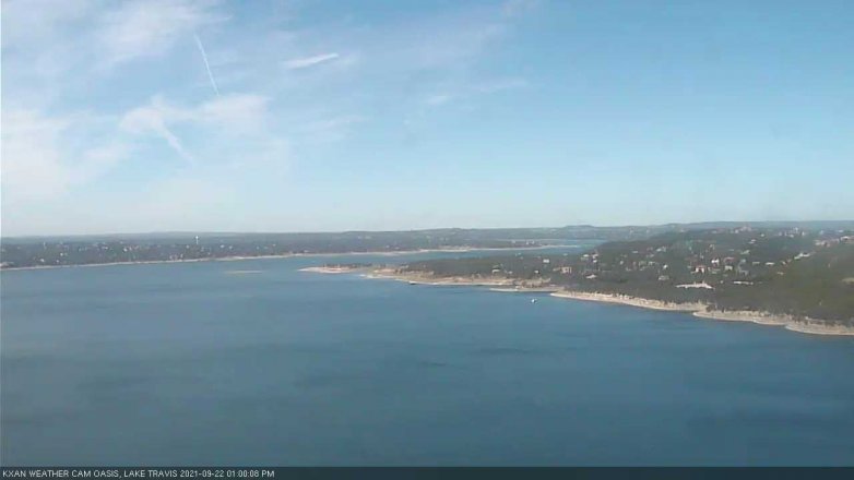 Lake Travis webcam, September 22, 2021 1:00 PM CT