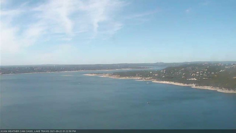Lake Travis webcam, September 22, 2021 1:25 PM CT