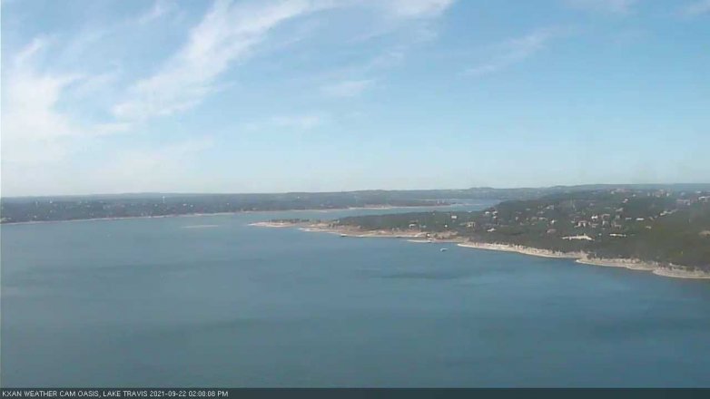 Lake Travis webcam, September 22, 2021 2:00 PM CT