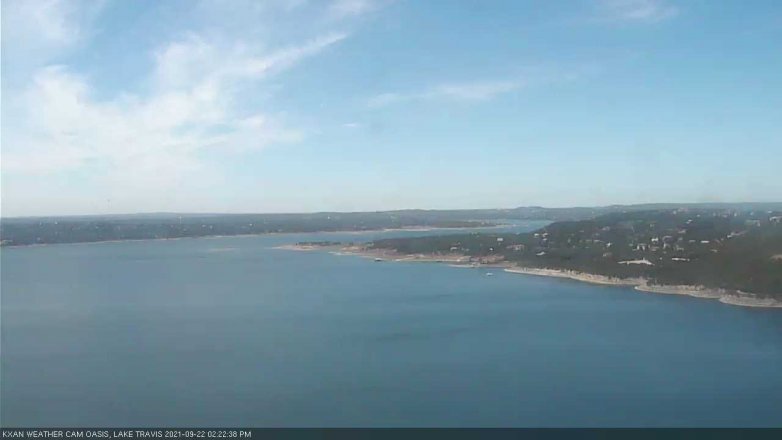 Lake Travis webcam, September 22, 2021 2:25 PM CT